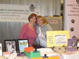 Pam with Toby's Foundation Board Member, Margie, at Nationals